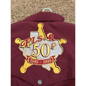 Vintage 90's Bee Wild Pasadena Live Stock & Rodeo Jacket Embroidered Men Sz 3XL
